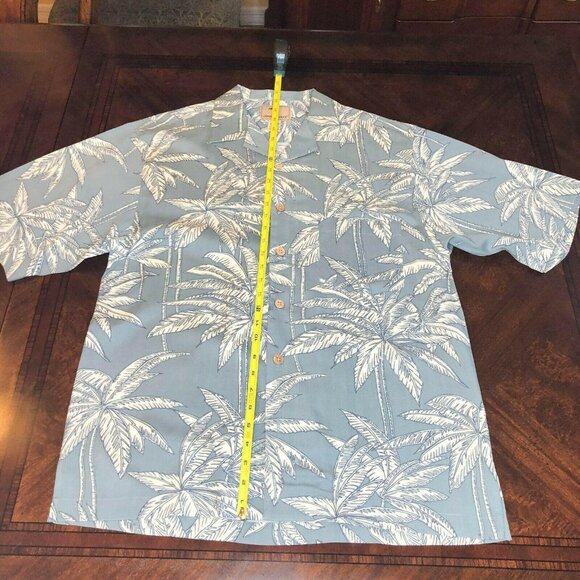 Jamaica Jaxx Men's 100% Silk Button Down SS Shirt, Size M - Picture 6 of 6